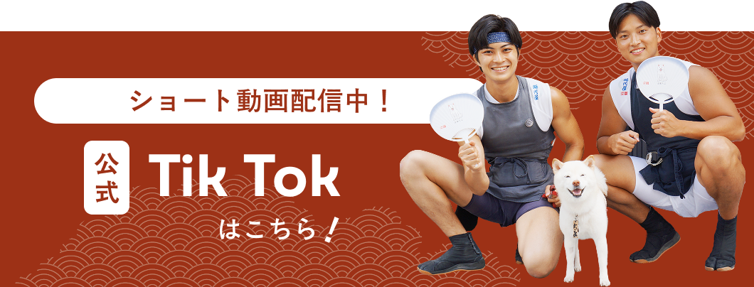 ショート動画配信中！公式TikTokはこちら！